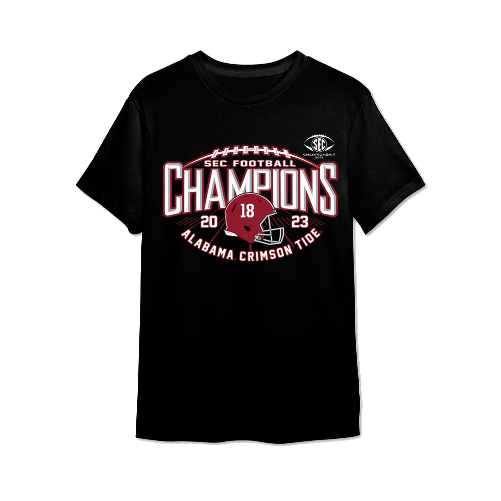 Alabama Crimson Tide Sec Champs 2023 Football Helmet TShirt